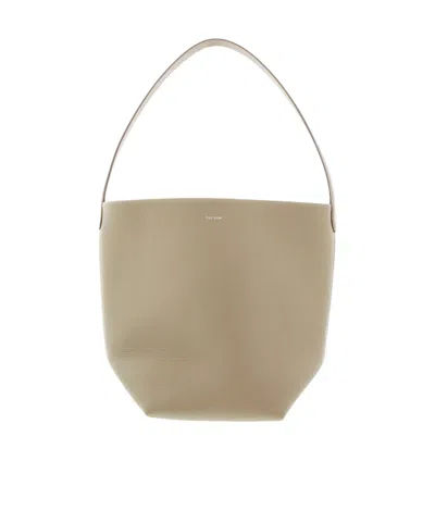 The Row Logo Details Handbag In Nude
