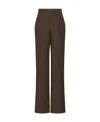 The Row Norbert Mohair And Wool Straight Pants In Green