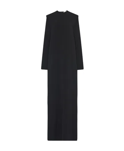 The Row Logo Extra-long Dress In Black