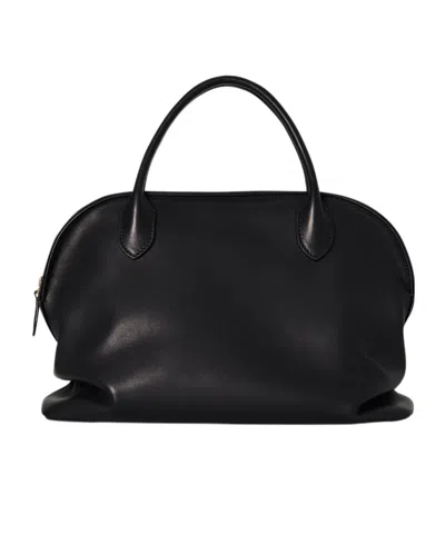 The Row Logo Handbag In Black