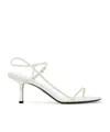 The Row Off-white Bare Heeled Sandals In White