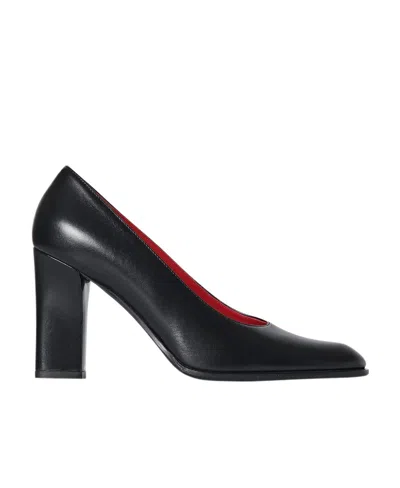 The Row Logo High Heels In Black
