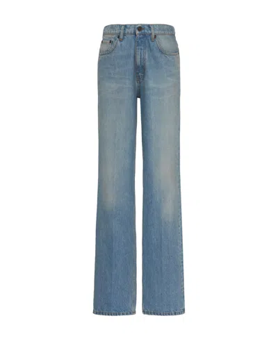 The Row Logo Jeans In Blue