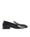 The Row Mensy Calfskin Slip-on Loafers In Black