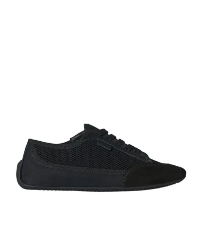 The Row Logo Low-cut Casual Shoes In Black