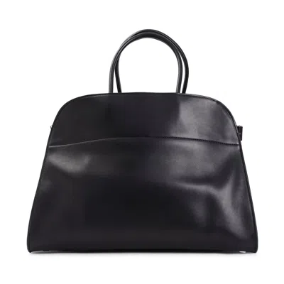 The Row Logo Printed Tote Bag In Black