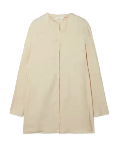 The Row Logo Shirt In Neutral