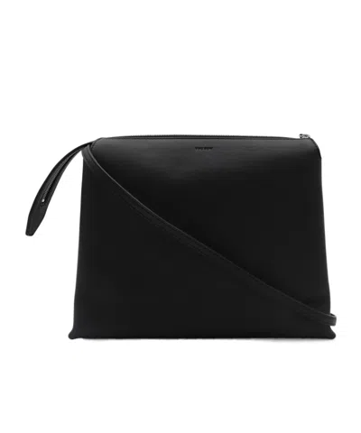 The Row Logo Shoulder Bag In Black