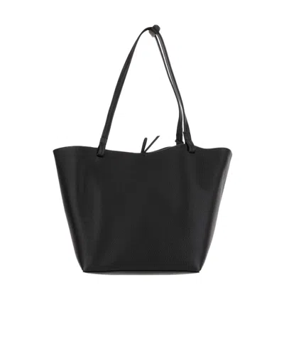 The Row Logo Shoulder Bag In Black