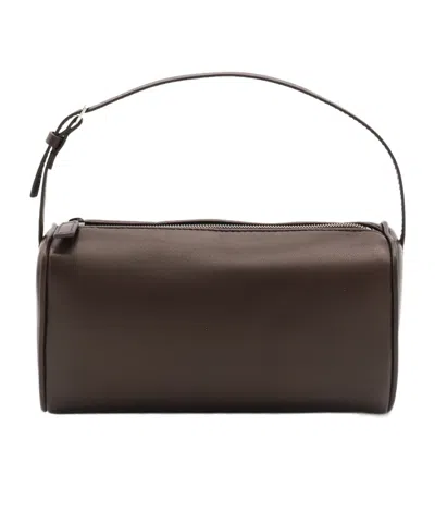 The Row Logo Shoulder Bag In Black