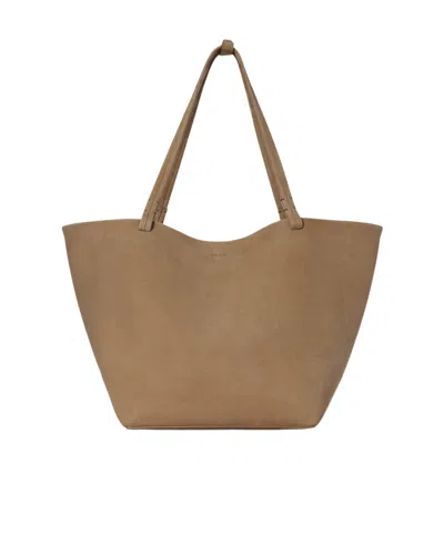 The Row Logo Shoulder Bag In Brown