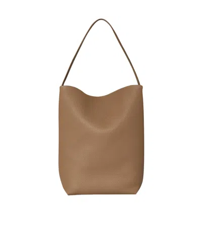 The Row Logo Shoulder Bag In Brown