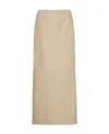 The Row Logo Skirt In Nude