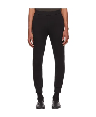 The Row Logo Slim Sweatpants In Black
