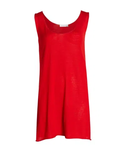 The Row Logo Vest In Red