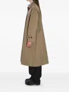 The Row Lolana Buttoned Coat In Green