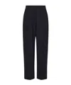 Shop The Row Lonan Pure Wool Pants In Black