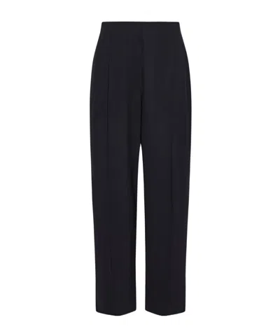 The Row Lonan Pure Wool Pants In Black