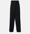 The Row Weite Hose Lonan Aus Schurwolle In Schwarz