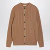 The Row Loneke Cardigan In Light Brown In Nude