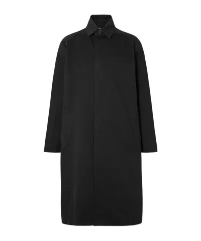 The Row Long Cotton Trench Coat In Animal Print