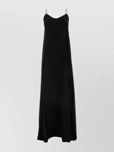 The Row Long Flowing Maxi Dress With Spaghetti Straps