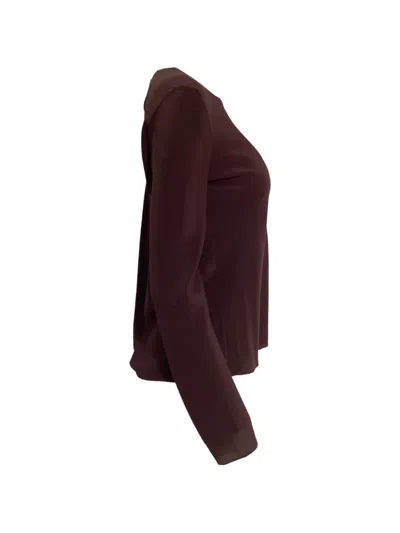 Pre-owned The Row Long-sleeve Blouse In Red