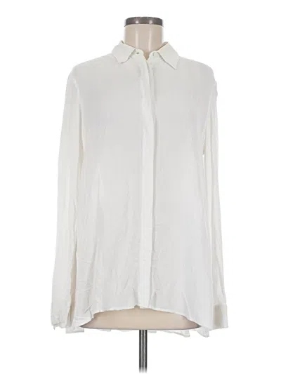 Pre-owned The Row Long Sleeve Blouse In White