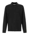 The Row Charcoal Wool Blend Inverson Shirt In Black