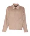 The Row Long Sleeve Casual Jacket In Brown