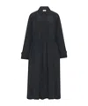 The Row Long Sleeve Coat In Black