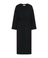 The Row Long Sleeve Coat In Black