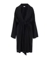 The Row Long Sleeve Coat In Black