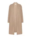 The Row Fedra Cashmere And Cotton Coat In Neutral