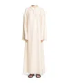The Row Long Sleeve Dress In White
