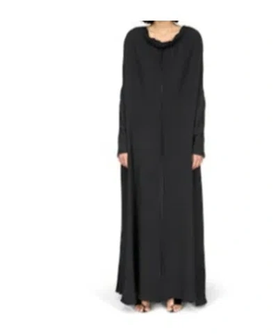 The Row Long Sleeve Dress In Black
