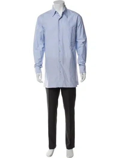 Pre-owned The Row Long Sleeve Dress Shirt In Blue
