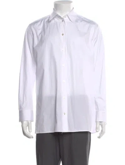 Pre-owned The Row Long Sleeve Dress Shirt In White