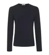 The Row Jipin Boat-neck Silk Knit Top In Black