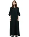 The Row Long Sleeve Maxi Dress In Black