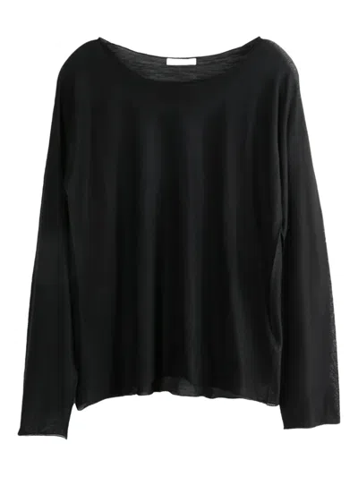The Row Long-sleeve Sheer Top