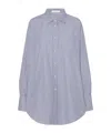 The Row Stripe-pattern Cotton Shirt In Blue
