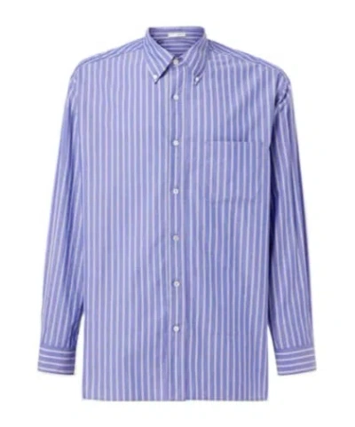 The Row Long Sleeve Shirt In Blue