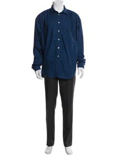 Pre-owned The Row Long Sleeve Shirt In Blue