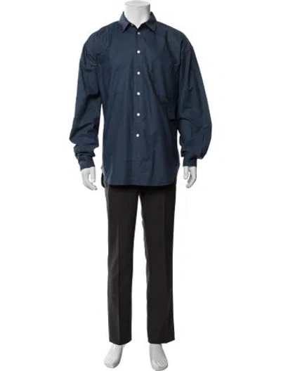 Pre-owned The Row Long Sleeve Shirt In Blue
