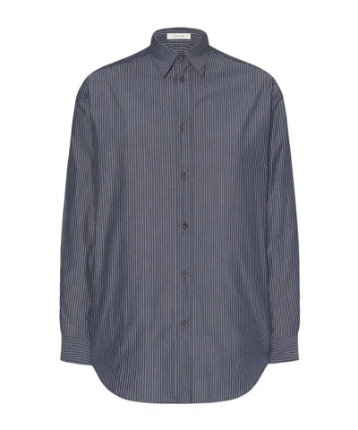 The Row Long Sleeve Shirt In Gray