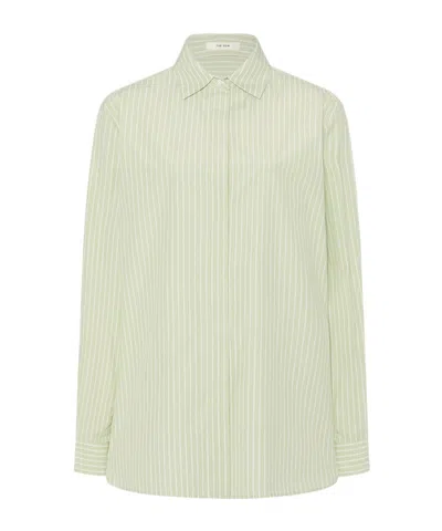 The Row Long Sleeve Shirt In Green