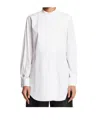 The Row Evette Bib-front Shirt In White