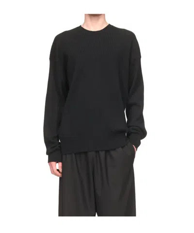 The Row Long Sleeve Sweater In Black