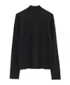 The Row Long Sleeve Sweater In Black